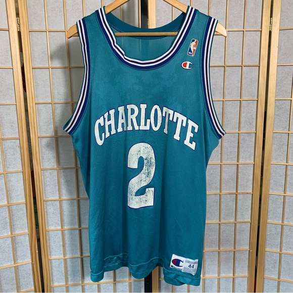 Champion Other - Vintage 90s Throwback Jersey Charlotte Hornets #2 Larry Johnson